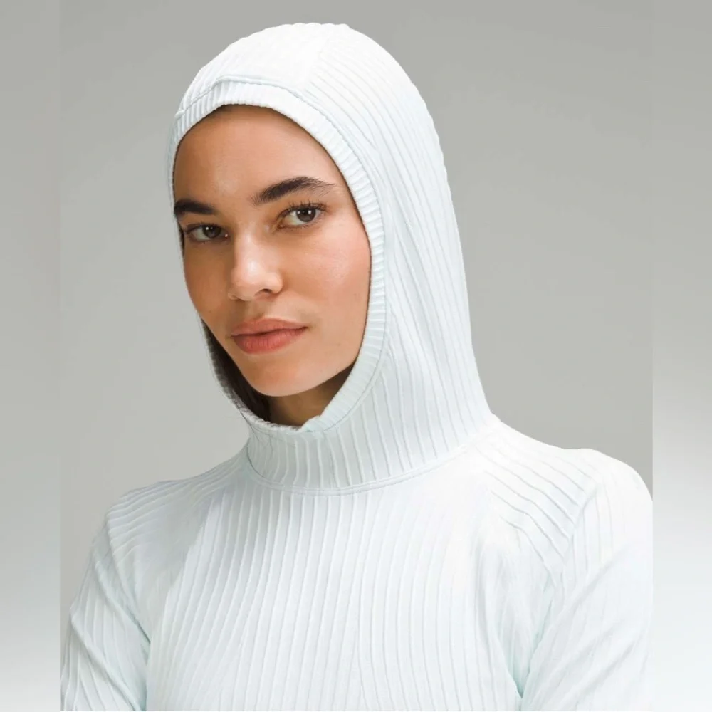 Lululemon Rest Less Hoodie in Aerial Current Sheer Blue - Size 10 - Picture 4 of 12